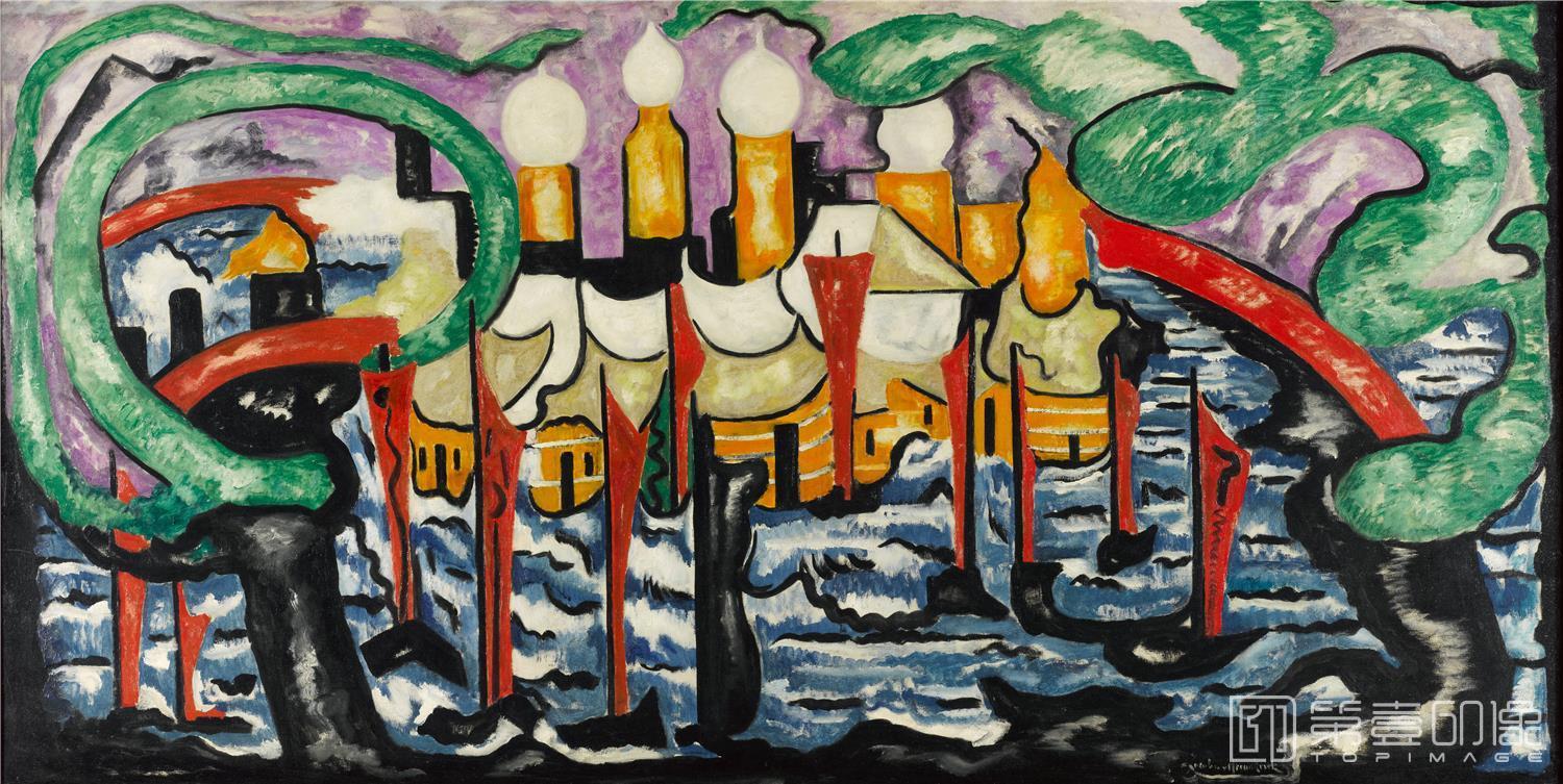 油画-荷兰海牙市立美术馆-Jacoba van Heemskerck Composition no. 62-24